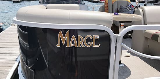 Custom Vinyl Boat Name Custom Vinyl Boat Name