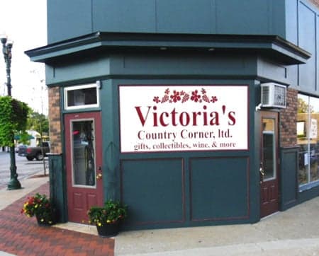 Custom graphic and lettering on a window. Custom graphic and lettering on a window.