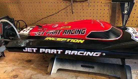 Custom Vinyl RC Boat Lettering