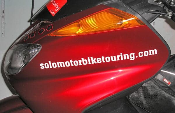 Custom lettering on a motorcycle Custom lettering on a motorcycle