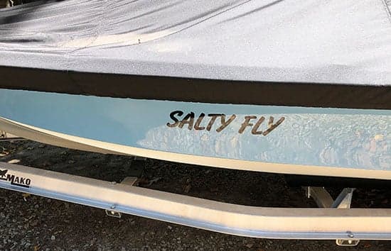 Custom Vinyl Boat Name