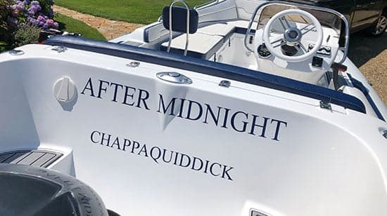 Custom Vinyl Lettering For Boat