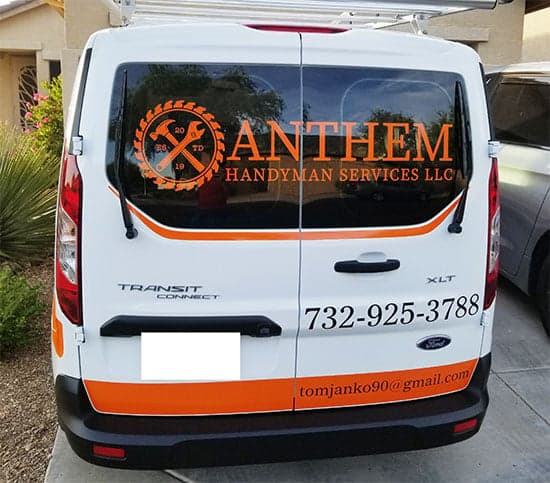 Custom Vinyl Decals For Company Van