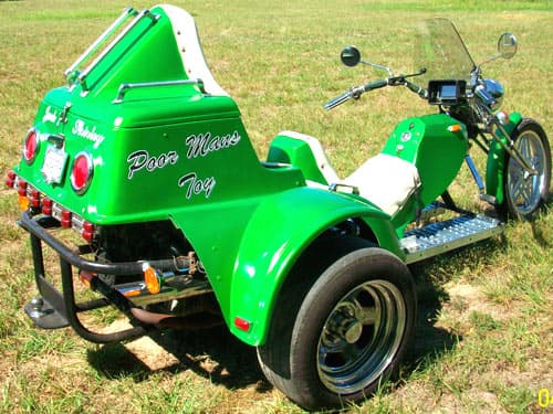 Custom vinyl decals on a trike Custom vinyl decals on a trike