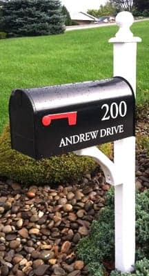 Vinyl mailbox decal Vinyl mailbox decal