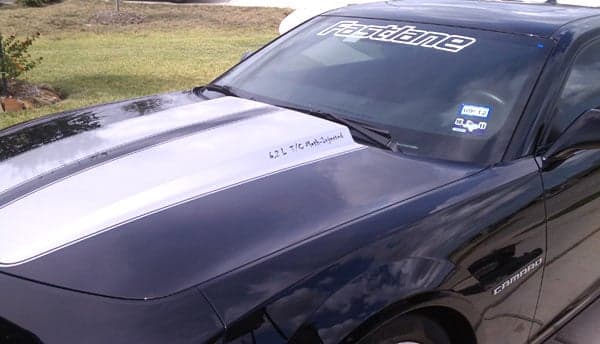 Custom lettering on a vehicle Custom lettering on a vehicle
