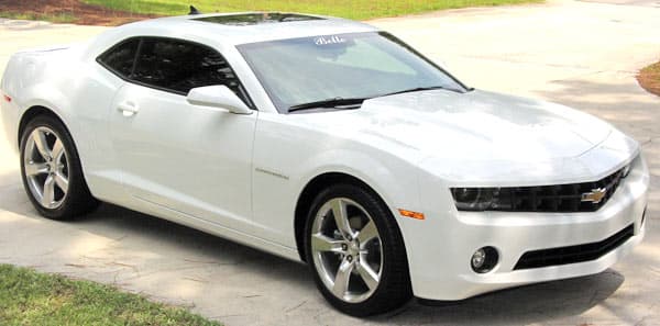 Custom Vinyl lettering on a windshield Custom Vinyl lettering on a windshield