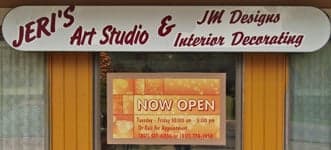 Lettering on a window