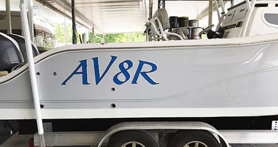 Custom Vinyl Boat Lettering Custom Vinyl Boat Lettering