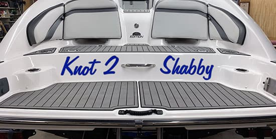 Custom Vinyl Boat Name