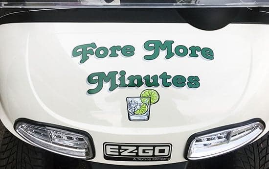 Custom Vinyl Golf Cart Decals