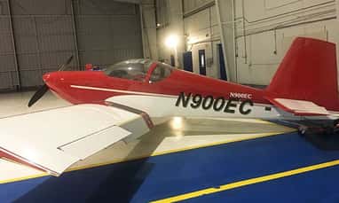 Vinyl lettering on an airplane