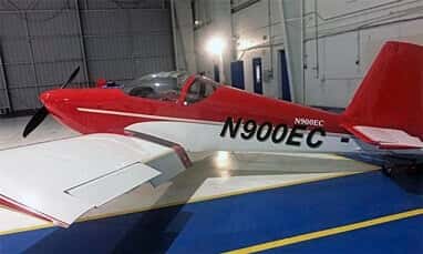 Vinyl lettering on an airplane