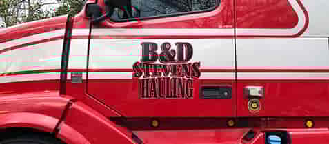 Submitted by: Brad Stevens - Font used: Marlboro Custom Vinyl Truck Lettering