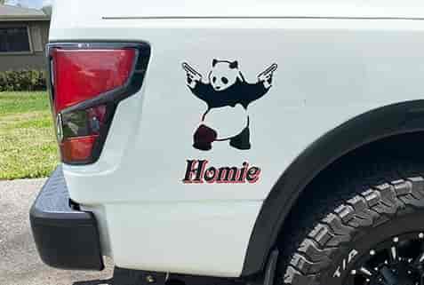 Submitted by: Traci, Florida, USA - Font used: Victorian Custom Vinyl Vehicle Lettering