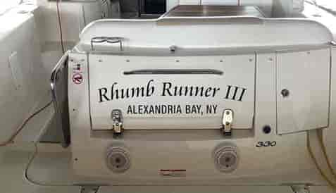 Submitted by: Vic Clarise, Dexter, NY Custom Boat Lettering