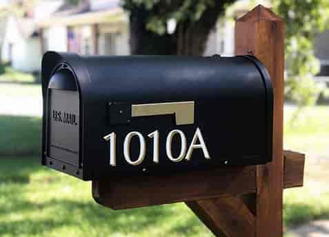 Custom Vinyl Mailbox Number