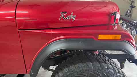 Submitted by: Ryan, Boise Idaho - Font used: Monotype Corsiva Cusotm Vinyl Lettering for Jeep