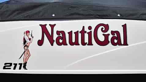 Custom Vinyl Boat Name and Logo