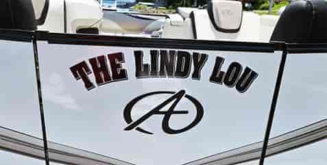 Custom Vinyl Boat Names