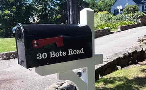 Custom Vinyl Mailbox Numbers