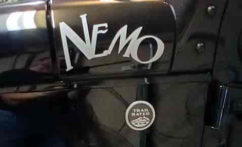 Custom Vinyl Jeep Lettering