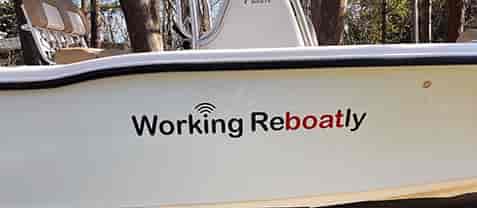 Submitted by: Joe Casale, Plymouth, USA Custom Vinyl Boat Name