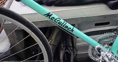 Submitted by: Anonymous, Some-City, USA - Font used: Airstream Custom Vinyl Bike Lettering