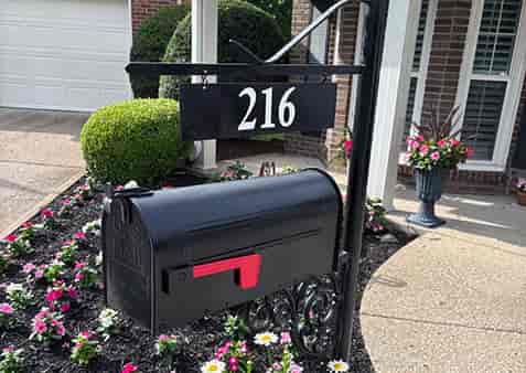 Submitted by: Robert, Nashville, TN Custom Vinyl Mailbox Number