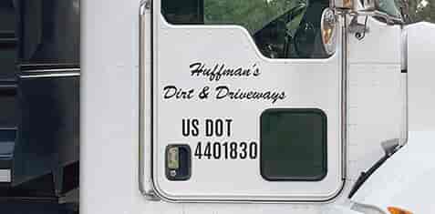 Custom Vinyl Lettering For Dump Truck