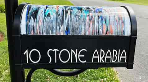 Submitted by: Denise, Some-City, USA - Font used: Busorama Custom Vinyl Mailbox Lettering