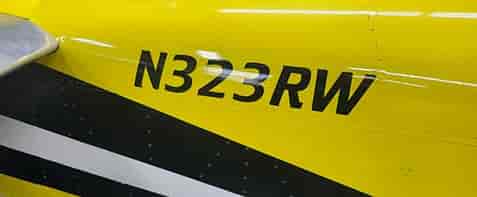 Custom Vinyl Aircraft Lettering