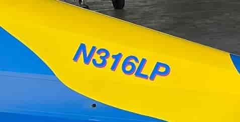 Custom Vinyl Aircraft N numbers