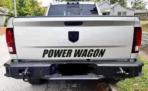 Custom Vinyl Truck Lettering