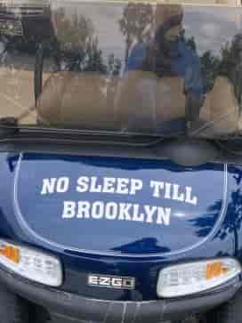 Submitted by: Nick, Land O'Lakes, FL - Font used: Aachen Custom Golf Cart Lettering