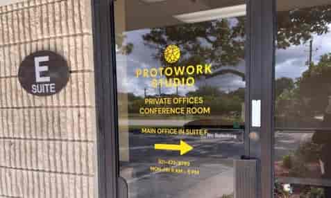 Submitted by: Protowork•Studio, Melbourne, USA Custom Door Sign Decal