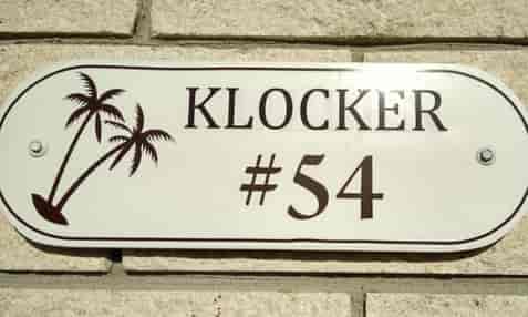 Submitted by: Graydmk, Vero Beach, FL - Font used: Cambria Custom Vinyl Letters for Sign