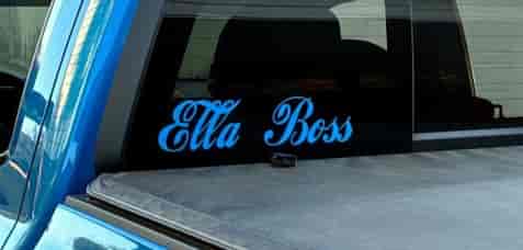 Submitted by: Anonymous, Some-City, USA - Font used: Loki Cola Truck Window Lettering