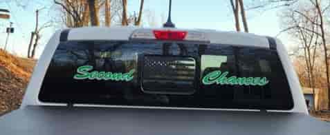 Submitted by: Mike, Windsor, USA Truck Window Lettering