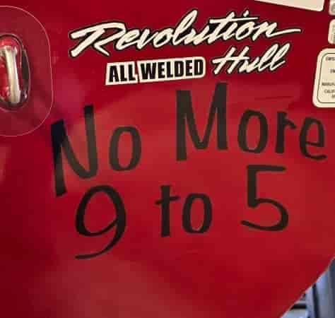 Submitted by: Scott, Joplin, MO - Font used: Benguiat Frisky Boat Name Lettering