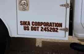 Submitted by: Jason Smith, Ohio - Font used: Machine Custom DOT Number Decals