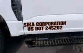 Submitted by: Jason Smith, Ohio - Font used: Machine Custom DOT Number Decals