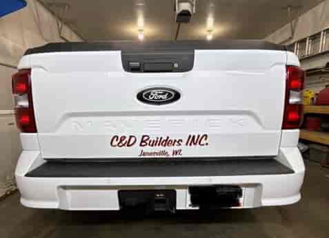 Custom Vinyl Truck Lettering