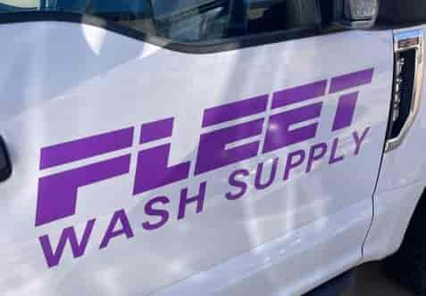 Custom Vinyl Logo for Work Vehicle