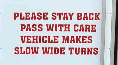 Custom Reflective Vinyl Lettering