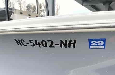 Submitted by: David-, Mooresville, NC - Font used: Flash Custom Boat Registration Number