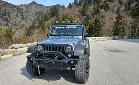 Submitted by: Mike, Simpsonville, SC - Font used: Action Force Custom Vinyl Jeep Windshield Lettering