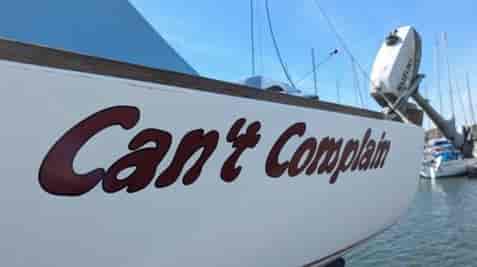 Custom Vinyl Boat Name