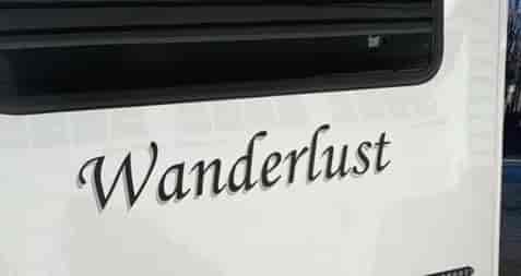 Submitted by: Anonymous, Some-City, USA - Font used: Monotype Corsiva Custom Vinyl Lettering for Trailer