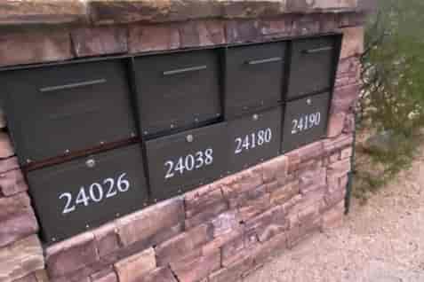 Custom Vinyl Mailbox Numbers